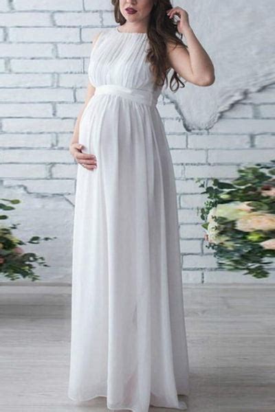 cheap solid chiffon sleeveless maternity maxi dress glamix maternity