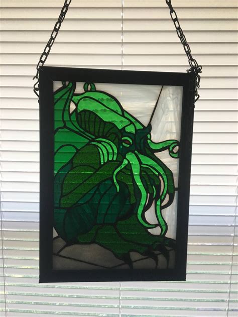 Cthulhu Window Stained Glass Designs Stained Glass Art
