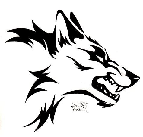 Angry Wolf Face Free Vector