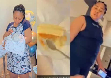 new mom regina daniels gets in trouble with her mom rita daniels over her choice of diet
