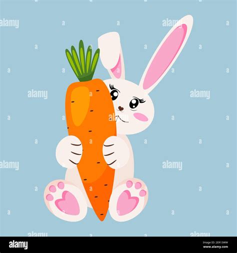 Bunny With Carrot Cartoon Hi Res Stock Photography And Images Alamy