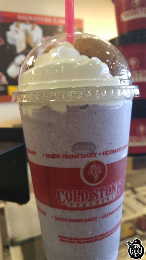 Mario & luigi's masterpiece signature ice cream made with your favorite rich and creamy cold stone ice cream. FATGUYFOODBLOG: Cold Stone Creamery's New Blueberry Donut Shake!