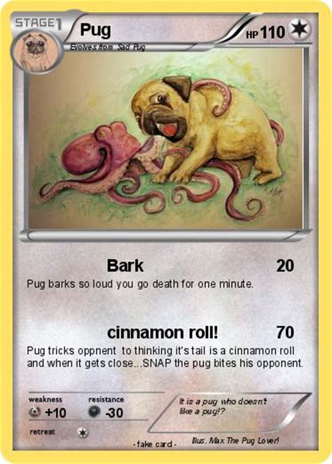 Pokémon Pug 392 392 Bark My Pokemon Card