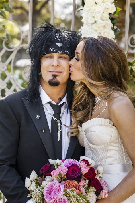Couples Photos Nikki Sixx And Courtney Bingham Kiss Inside Weddings