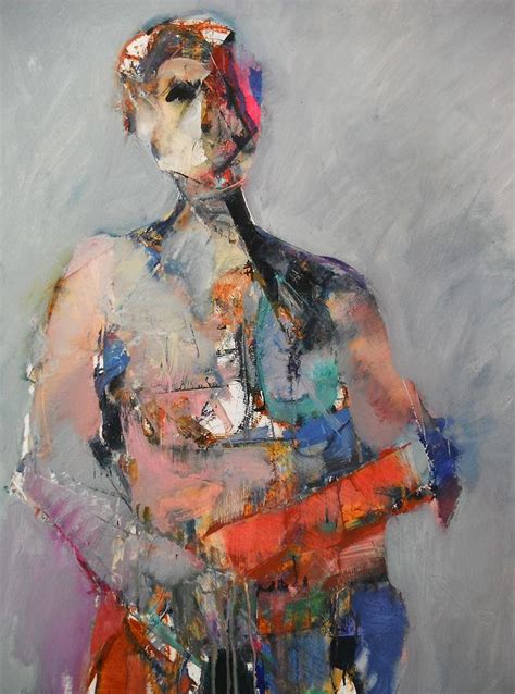 Abstract Figure With Pink Painting By Dan Boylan