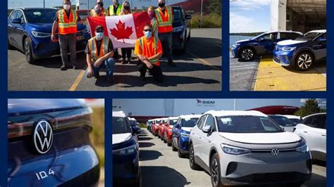 Vw Id4 Vehicles Arrive In Canada Ahead Of First Deliveries Drive Tesla