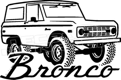 Ford Ford Bronco Vintage 3 Decal Sticker