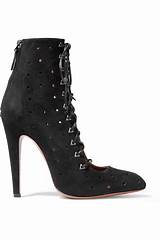 Alaia Lace Up Suede Ankle Boots