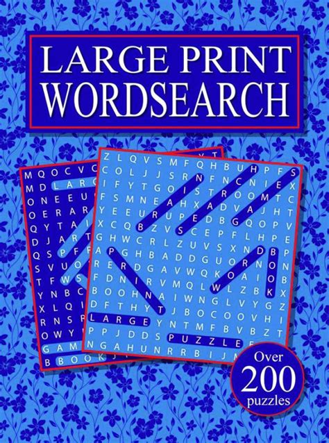 Sf09615 Book Large Print Word Search Williams Direct