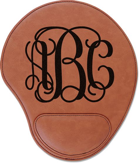 Interlocking Monogram Leatherette Mouse Pad With Wrist Support
