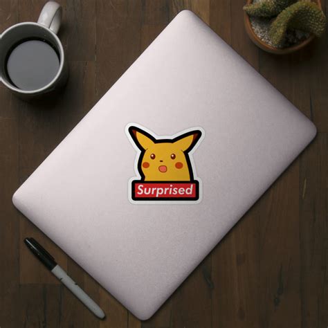 Surprised Pikachu Supreme Dank Memes V2 Surprised Pikachu Sticker