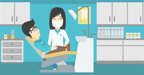 Dentista Doctor Examinando Paciente Descargar Vectores Premium