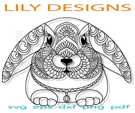 Easter Bunny Mandala Svg Free - 80+ DXF Include