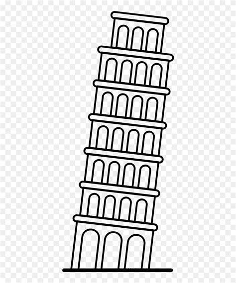 Tower of pisa with landscape hand drawn illustration. Leaning Of Pisa Photos - Drawing Of The Leaning Tower Of ...