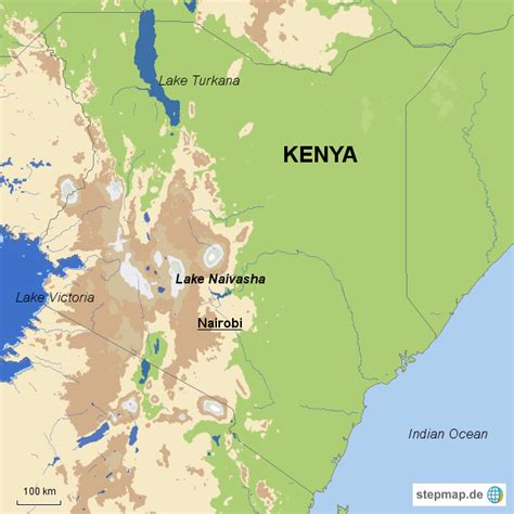Share any place, find your location, ruler for distance measuring, weather +forecast, address search. StepMap - Lake Naivasha - Landkarte für Kenia