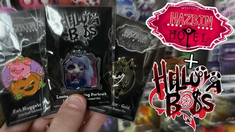 Unboxing Hazbin Hotel Helluva Boss Halloween Pins Official