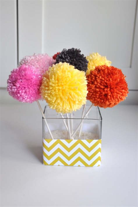 Aesthetic Nest Craft Yarn Pom Pom Bouquets Tutorial