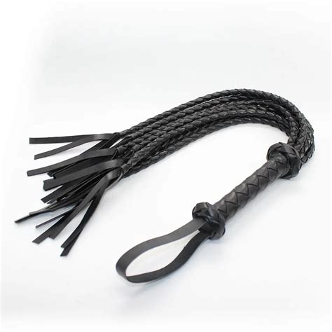 Hot Sale Black Pu Leather Riding Crop Bdsm Bondage Many Lines Whip Top Fashion Sexy Whips Sex