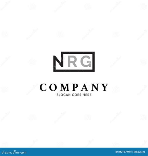 Initial Letter Nrg Icon Vector Logo Template Illustration Design Stock