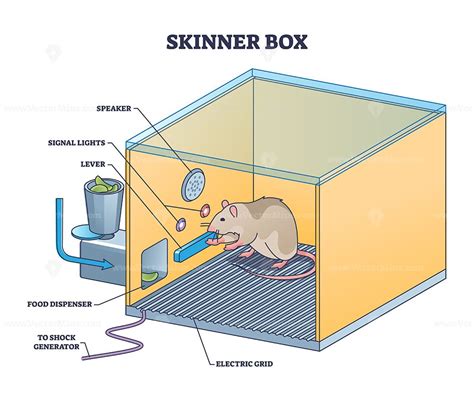 Skinner Box Or Operant Conditioning Chamber Experiment Outline Diagram Operant Conditioning