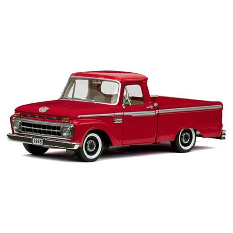 1965 Ford F 100 Custom Cab Pickup Truck Red Sun Star 1287 118