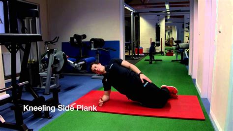 Exercise Demo Kneeling Side Plank Youtube