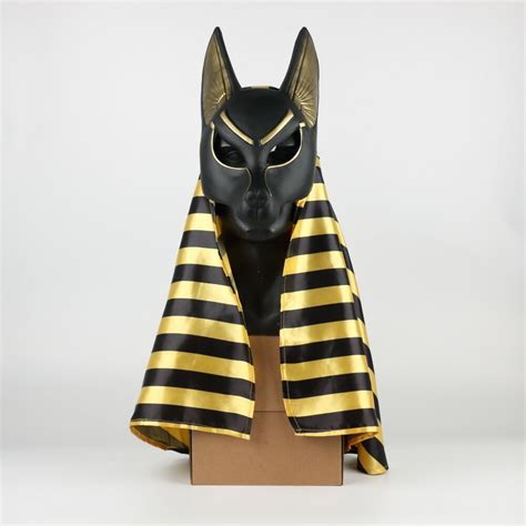 Halloween Egyptian Anubis Mask Cosplay Wolf Masquerade Mask Party Props Pvc New Handmade