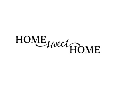 Home Sweet Home Vinyl Wall Art Wall Decal Quote Hh2084