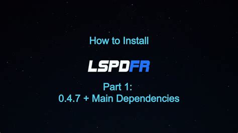 Lspdfr Installation Guide Episode 1 Lspdfr 047 Ragepluginhook And