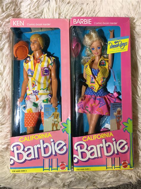 1987 California Barbie Doll And 1987 California Ken Doll Etsy Barbie