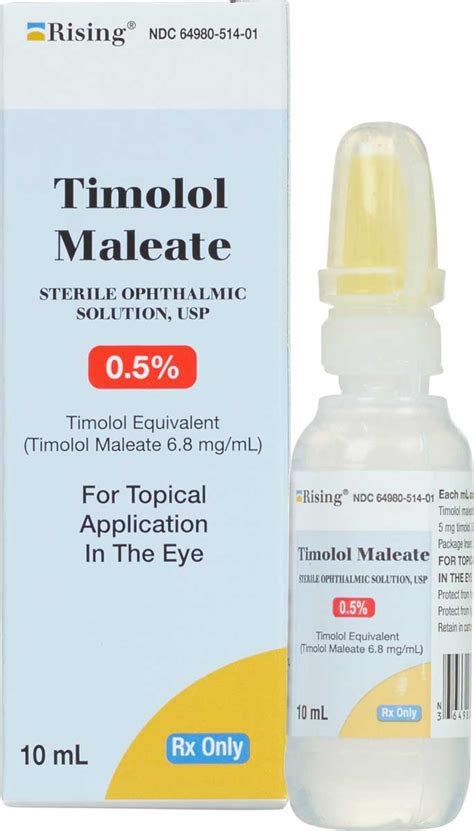 Timolol Maleate Ophthalmic Solution 05 For Animal Use Generic Brand