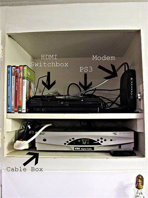 Cord Free Mantel How To Hide Your Cable Box System Dream Book Design