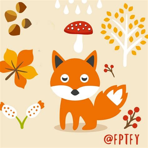 Free Cute Autumn Animal Clip Art And Planner Stickers Free Pretty