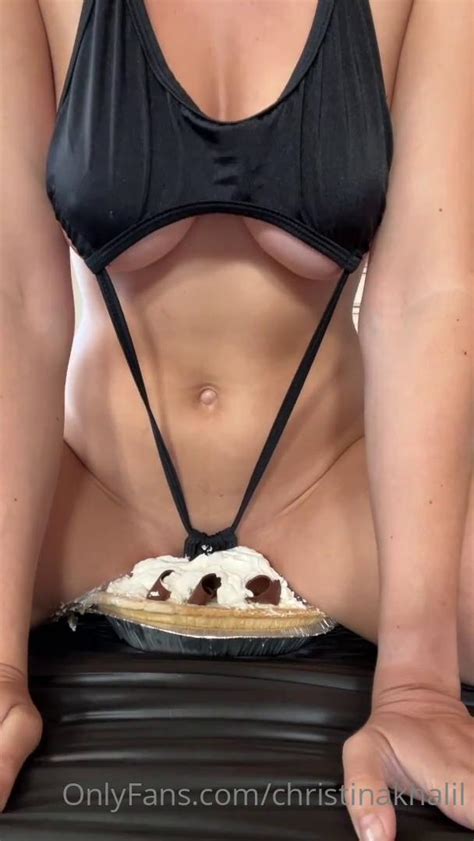 Christina Khalil Naked Cream Pie Cake Sitting Onlyfans Video Thotslife Com