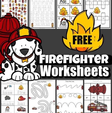 🚒 Free Free Printable Firefighter Worksheets For Kids