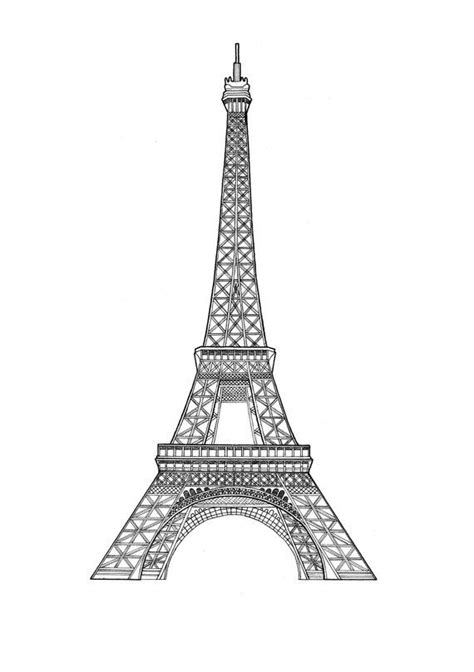 Paris Landmarks Set Of 3 A5 Drawings Eiffel Tower Arc De Etsy Uk