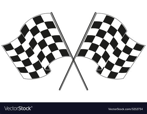 checkered flag racing royalty free vector image
