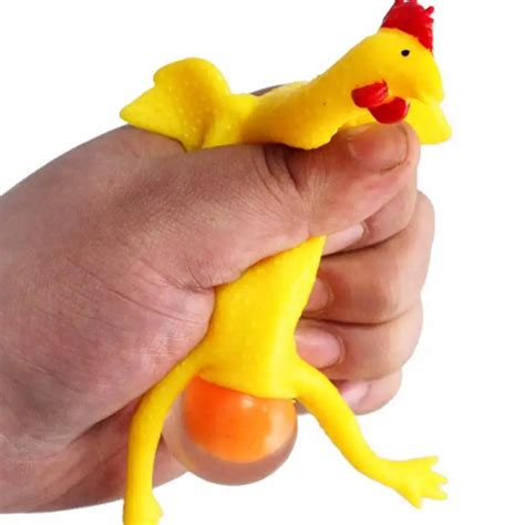funny squishy squeeze toys chicken and eggs key chain ornaments stress relieve iuneed toy store