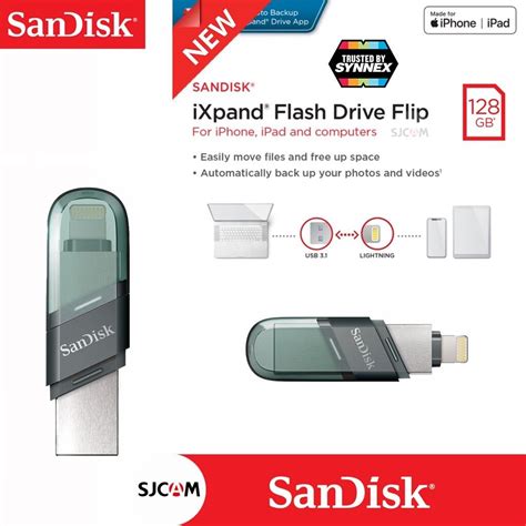 Sandisk Ixpand Flash Drive Flip 128gb For Ios Iphone And Ipad Otg