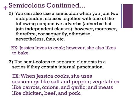 However, it should in no way be associated with that great body of factual information relating to mind your commas and semicolons, and don't use any punctuation after however when you use it to. Semicolon vs the Comma: November 2012
