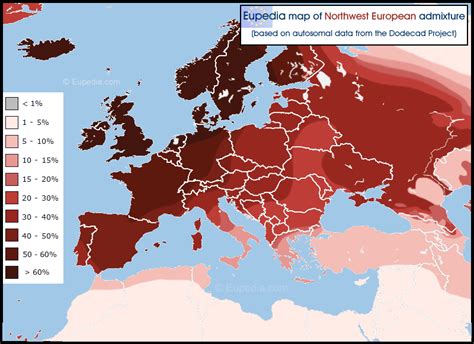 Distribution Maps Of Autosomal Dna In Europe The Middle East And North