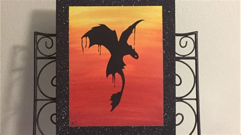 Acrylic Dragon Painting Easy Canvas Broseph