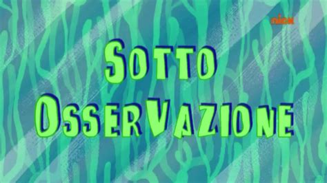 Spongebob 196 Title Cards Italian Youtube