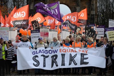 Women Walk Out In Glasgow Council Strike Part Of Biggest Equal Pay