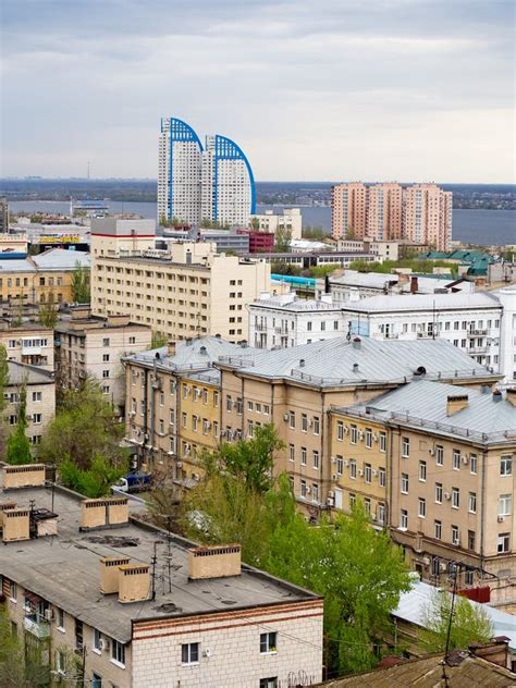 Buildings Of Volgograd City Russia Editorial Stock Image Image Of