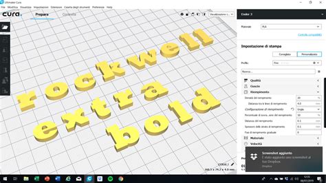 3d Printed Rockwell Extra Bold Font Uppercase And Lowercase 3d Letters