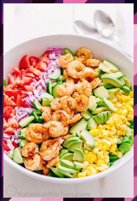 Toss to combine and serve. Shrimp Avocado Salad Recipe - NatashasKitchen.com - salad ...