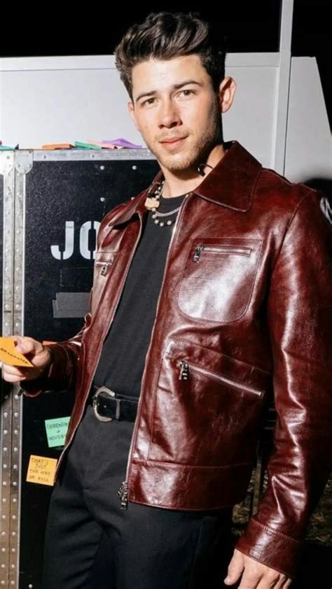 Pin By Tyler Jackson On Nick Jonas Nick Jonas Hot Nick Jonas Leather Jacket Men