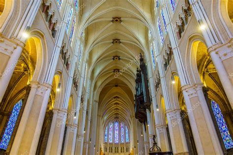 Interior Of Chartres Cathedral France Stock Editorial Photo