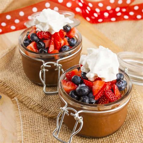 This recipe is a revelation! Red, White, and Blue Vegan Chocolate Mousse Parfait - Home ...